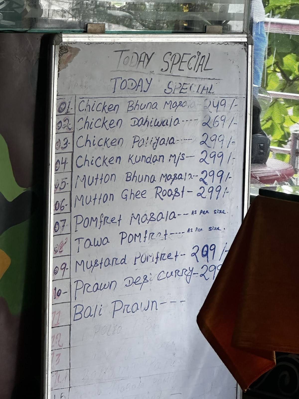 Downtown Delight menu