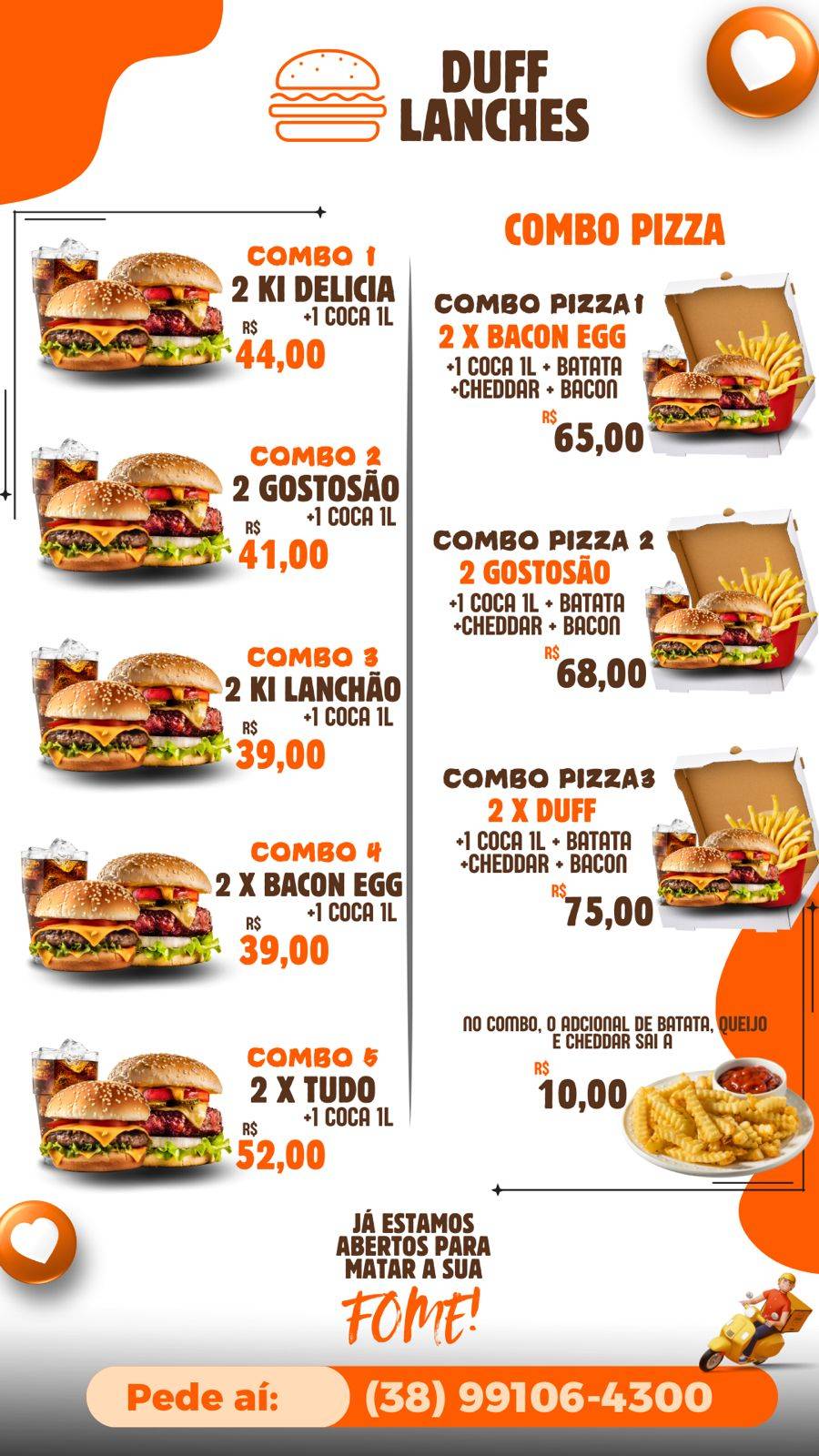 Duff lanches cardápio