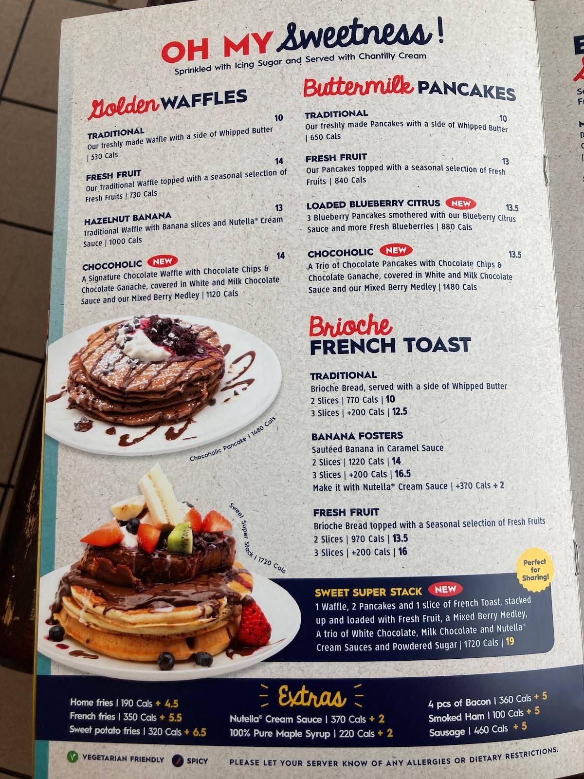 Menu de Eggsmart