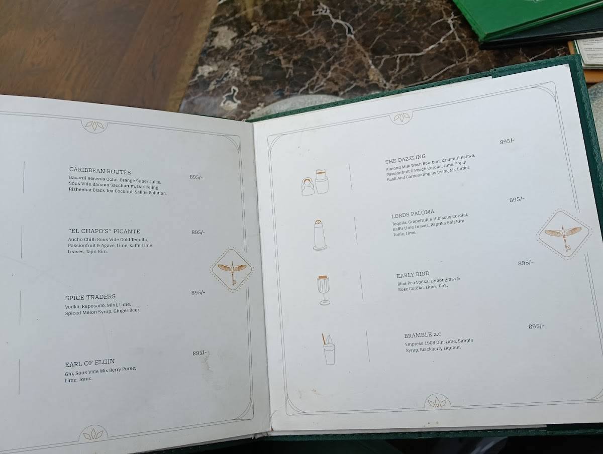 Elgin Cafe (Lord Elgin) menu
