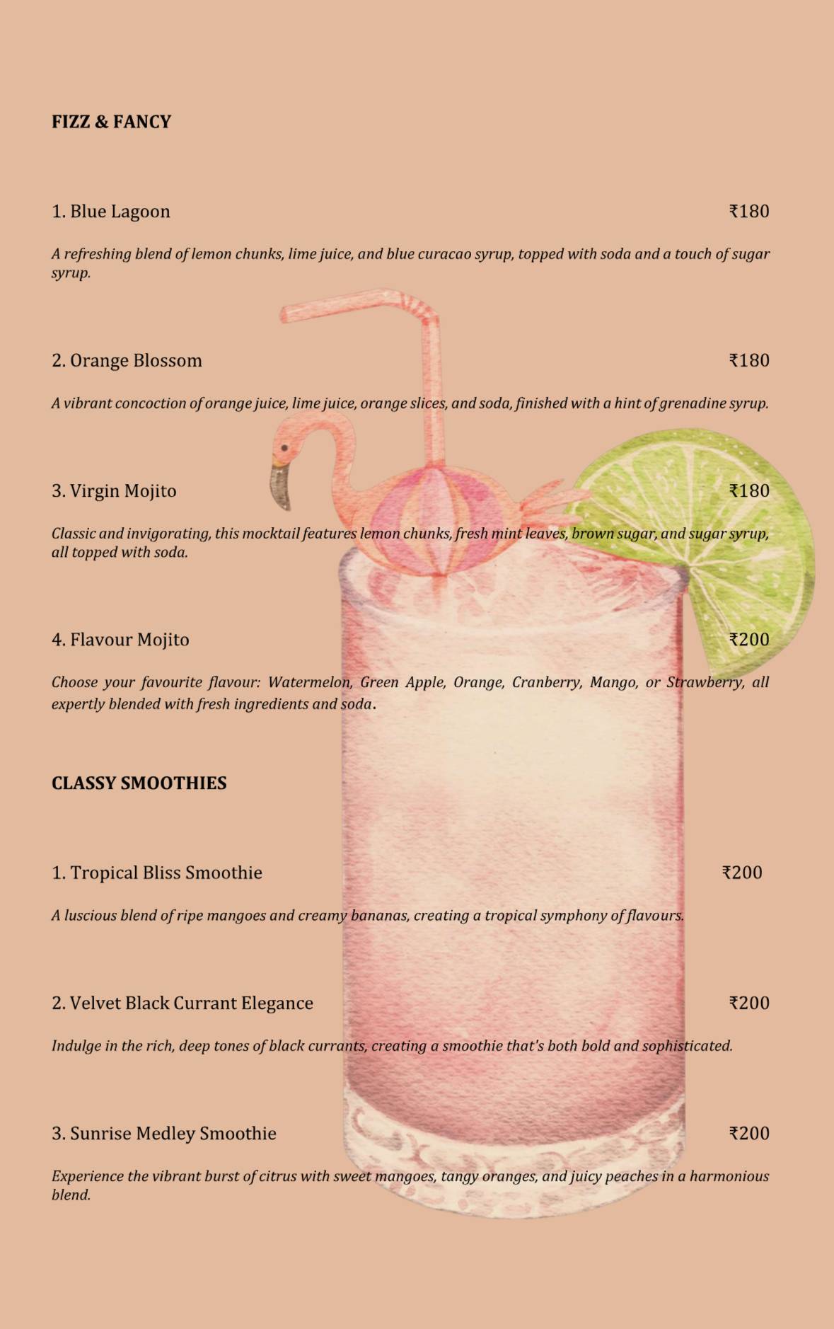 Elgin Roastery menu