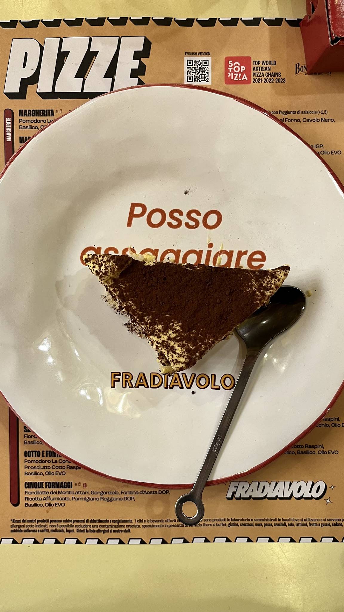 Menu di Fradiavolo Pizzeria - Rimini 