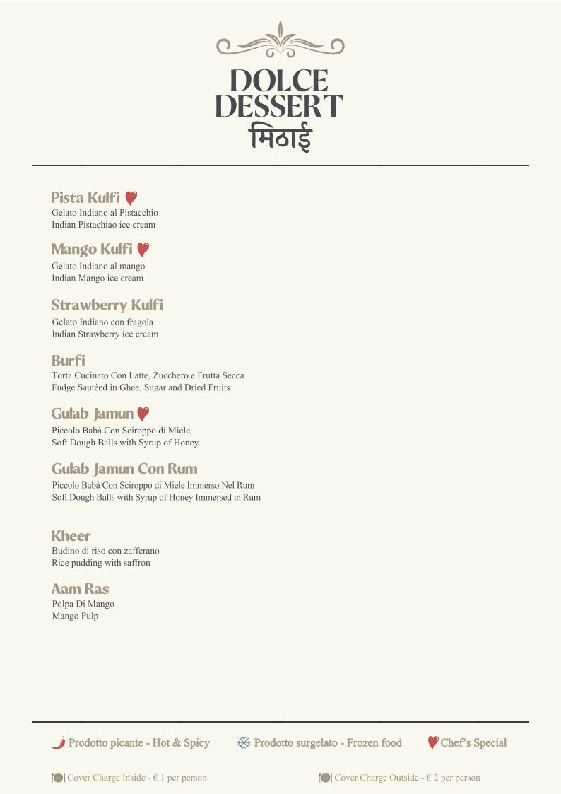 Menu di Gandhi 2 Indian Restaurant 