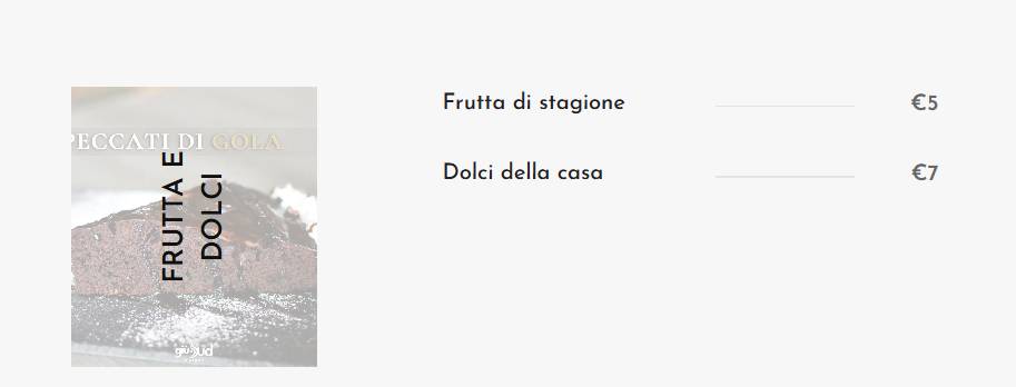 Menu di Giù A Sud -green Bistrot- 