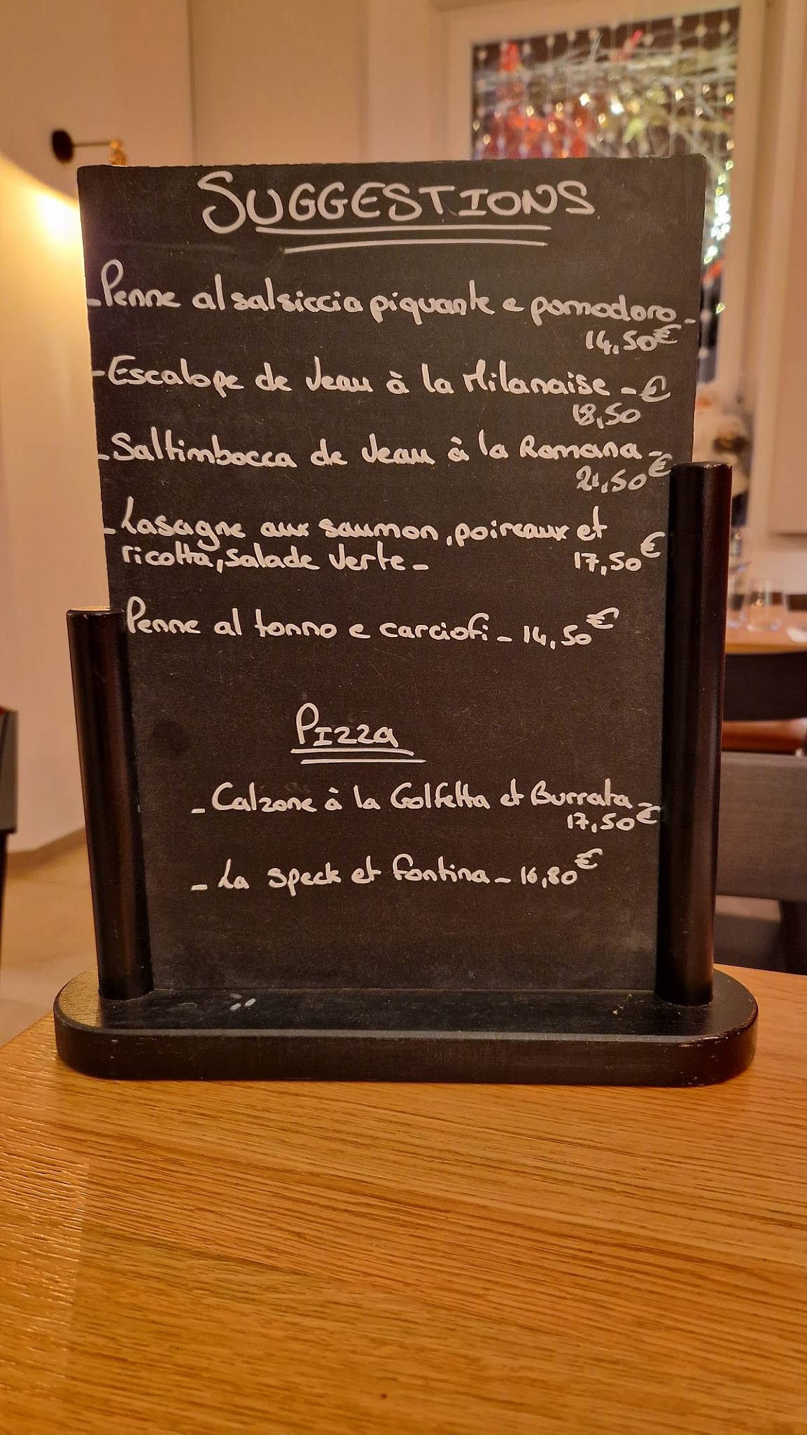 Menu de Giulia Trattoria & Pizzeria