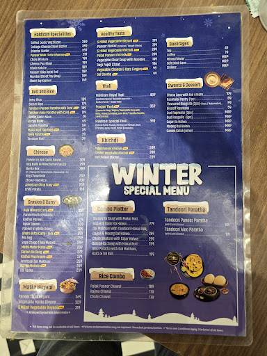 Haldiram's Abhinandan menu