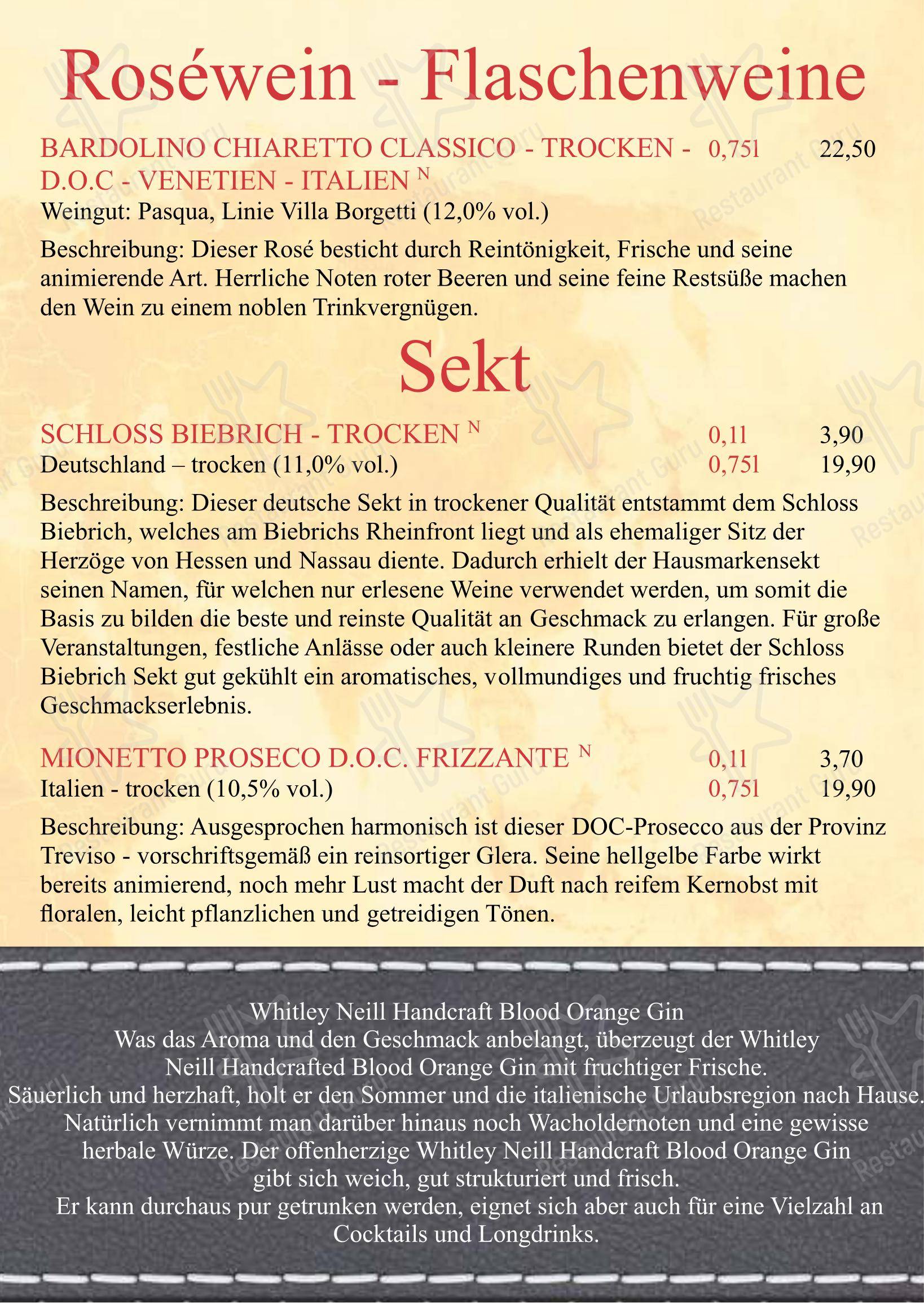 Restaurant Journal dans Potsdam - Menu