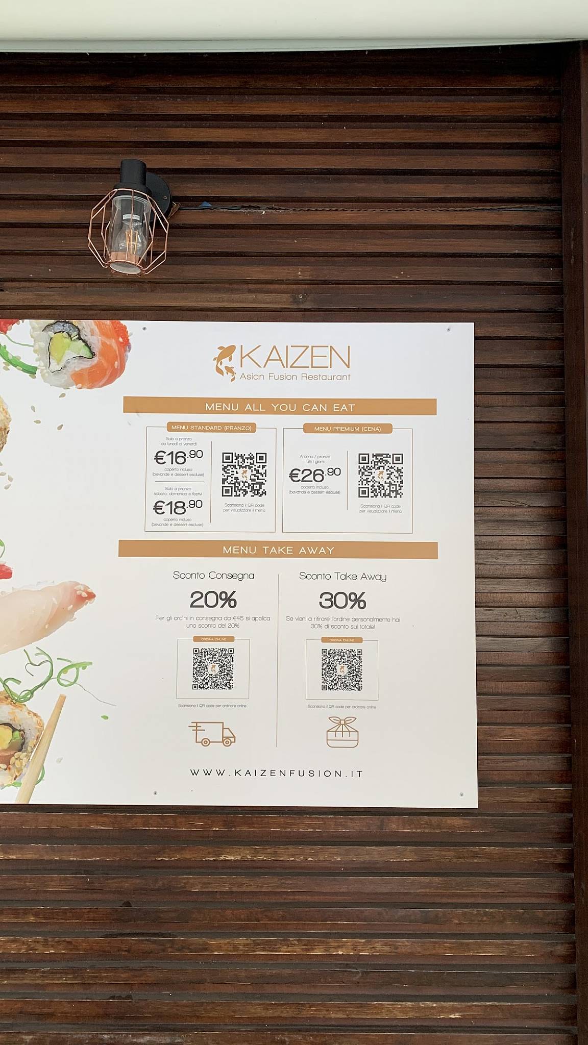 Menu di Kaizen Fusion Restaurant 