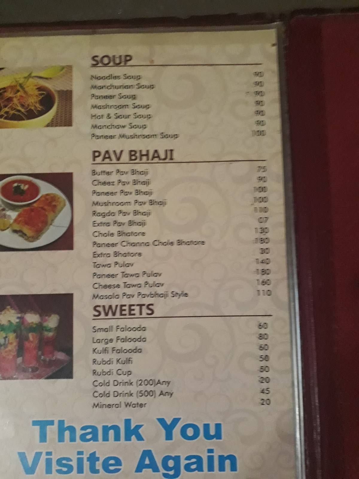 Kapleshwar Pure Veg menu