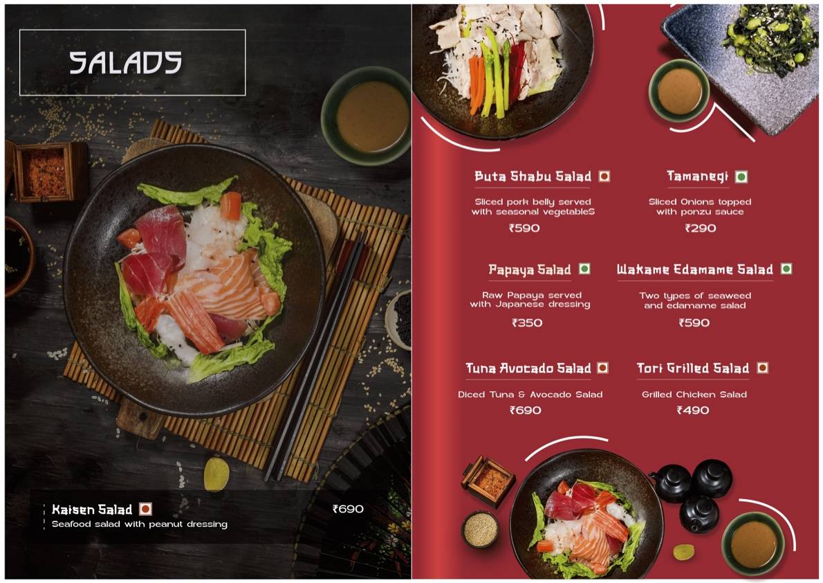 Kogai- Fine Japanese Dining menu