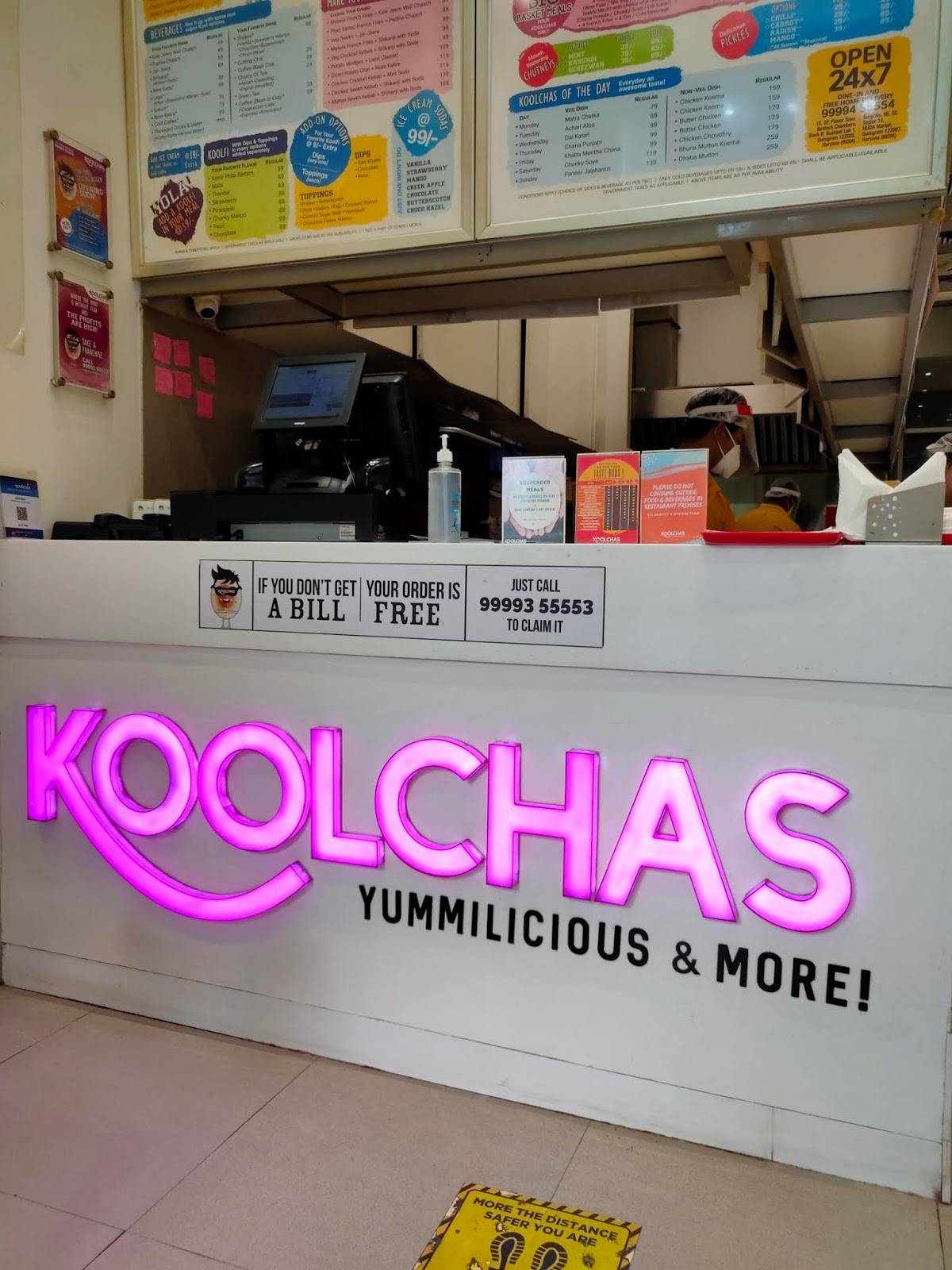 Koolchas menu