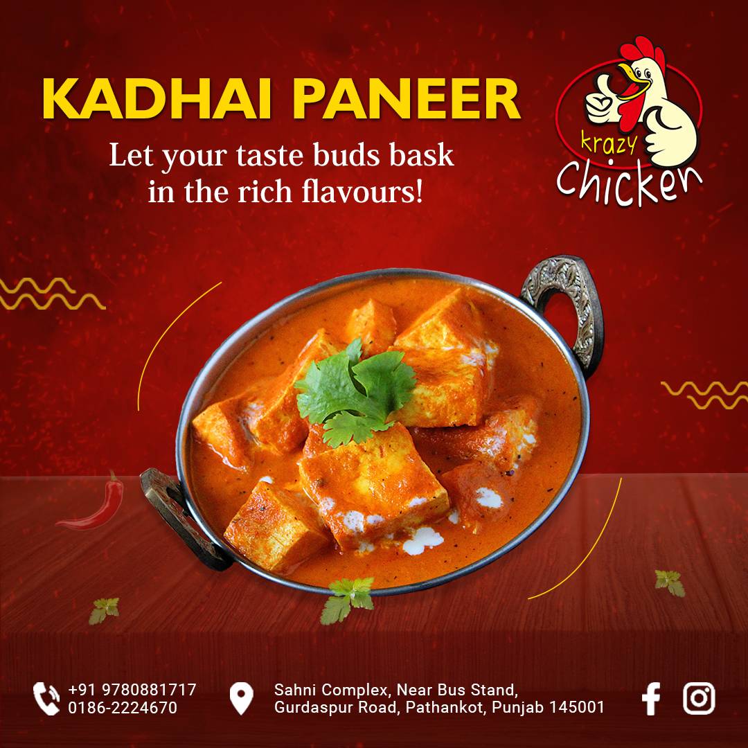 Krazy chicken menu