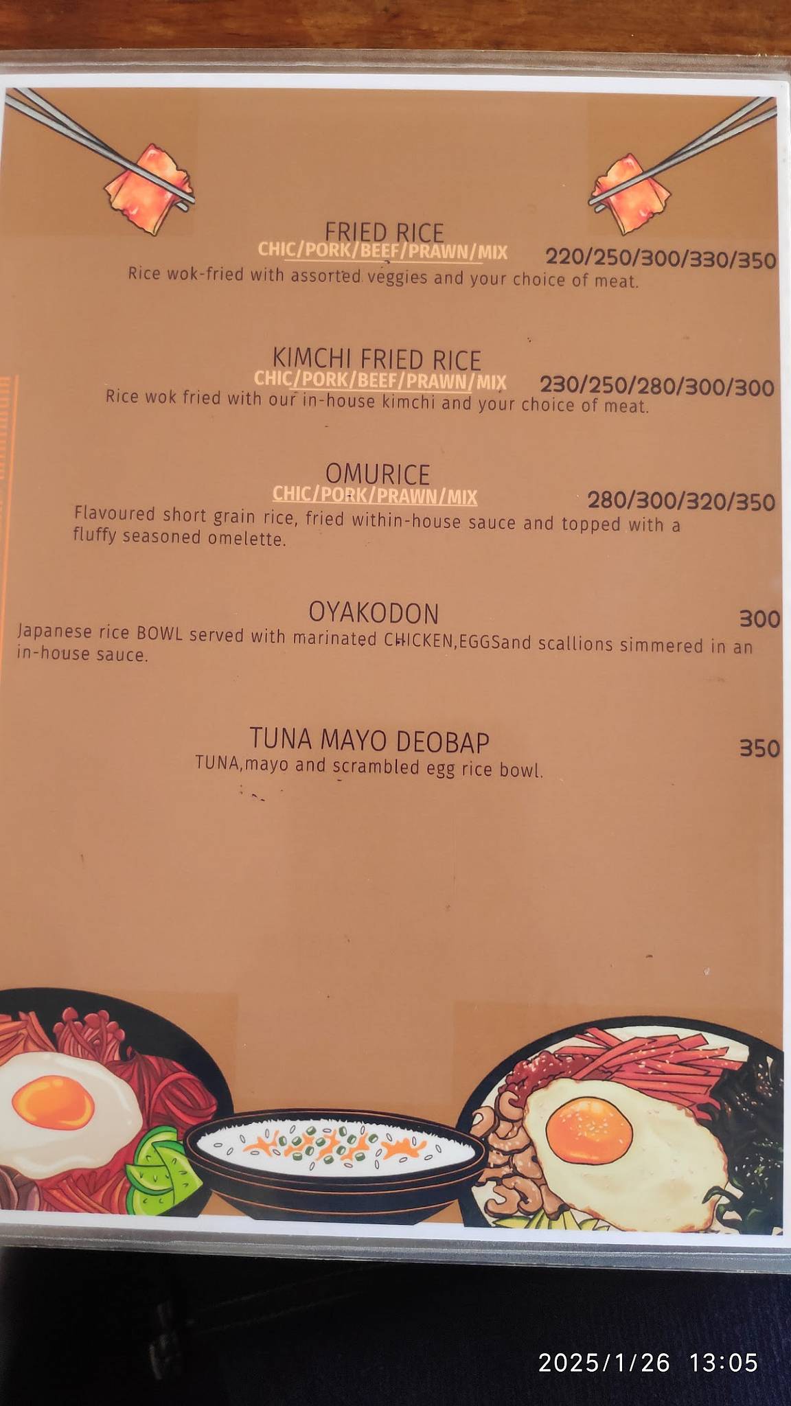 Kynjai Cloud Kitchen menu