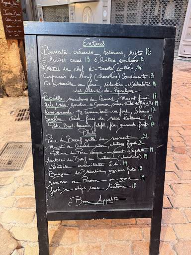 Menu de LA RIPAILLE - Restaurant