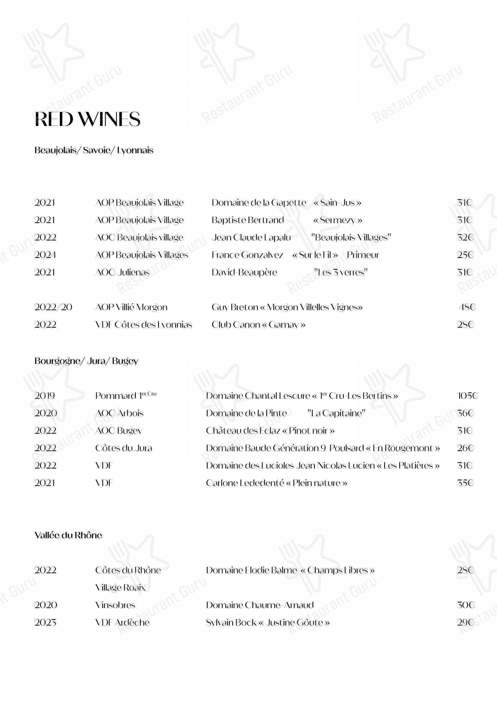 Ночное меню pour Restaurant Le Kitchen restaurant