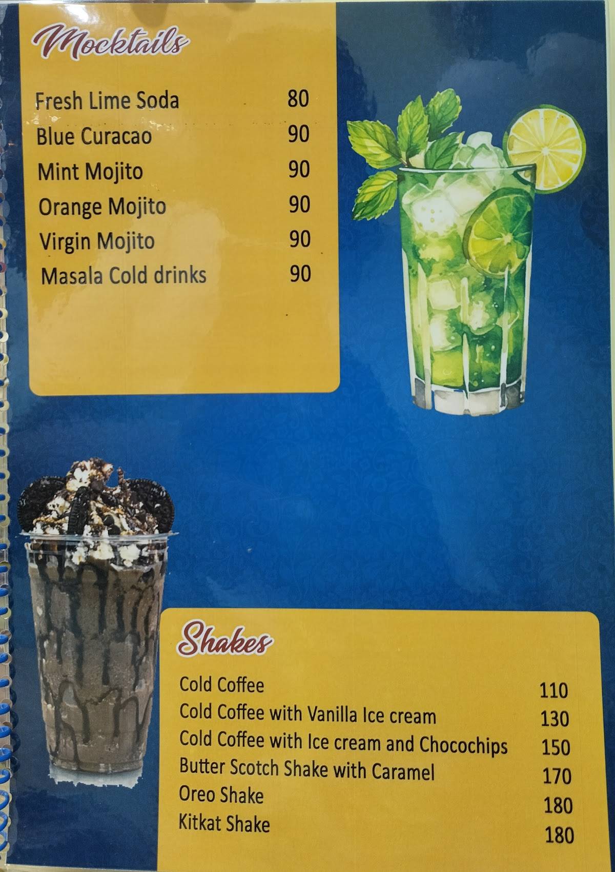 Locha Foods menu