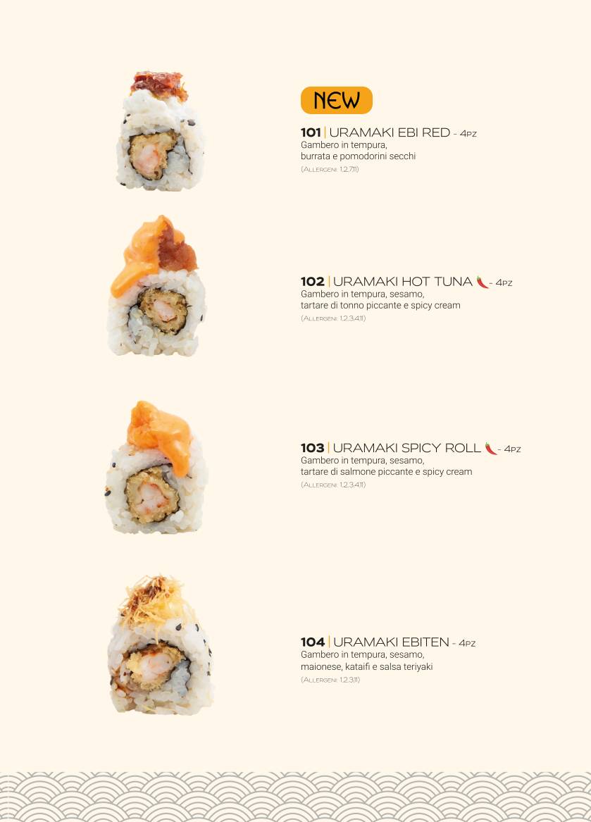 Menu di Long Sushi & Cocktails 