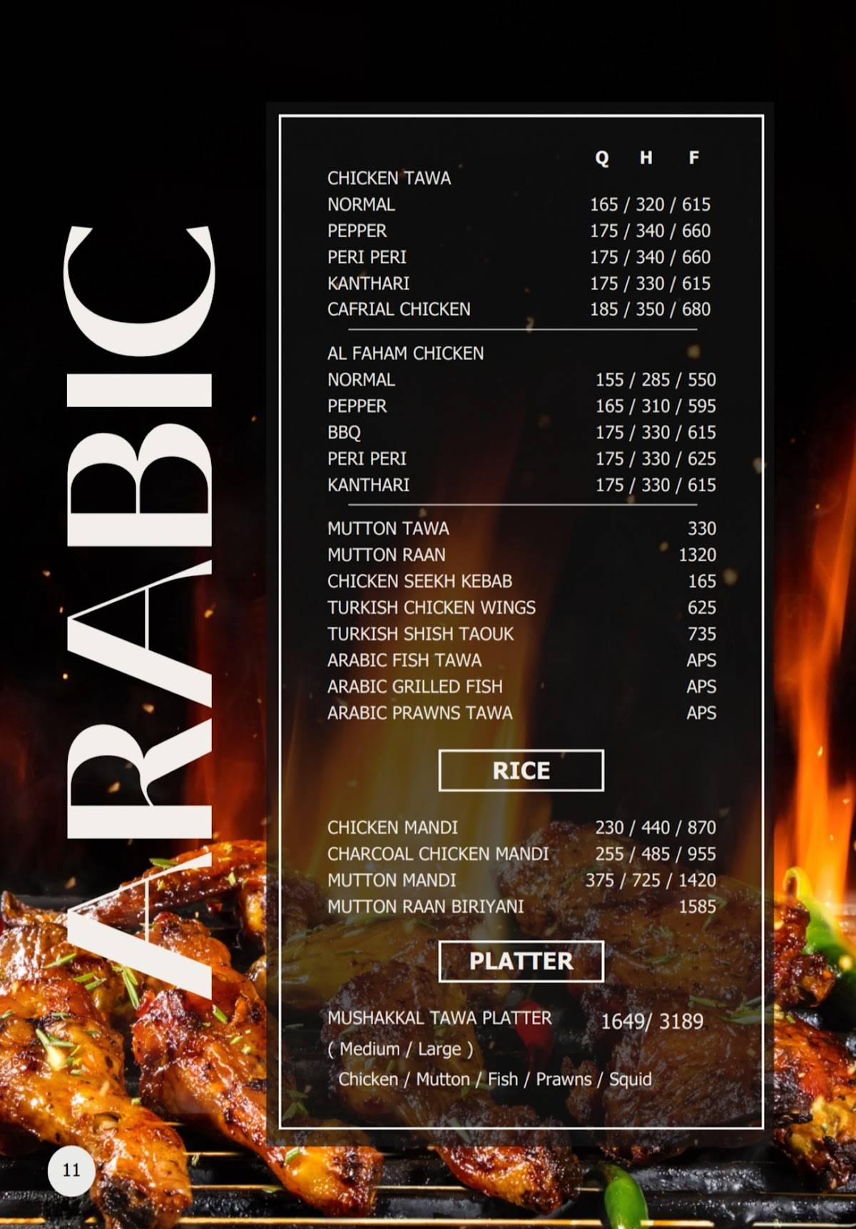 MRA Bakery & Restaurant Kozhikode menu