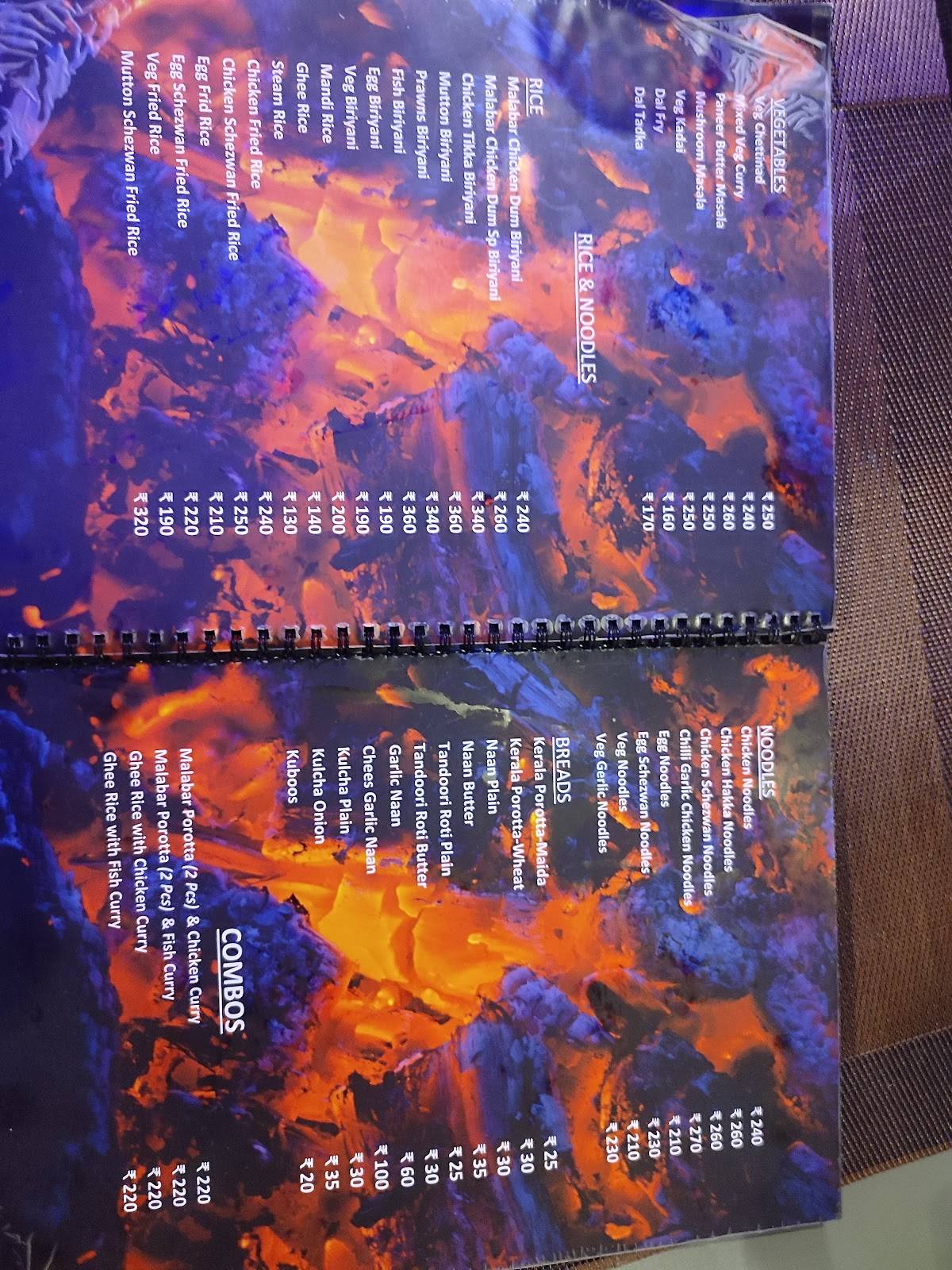 Magic Chicken menu