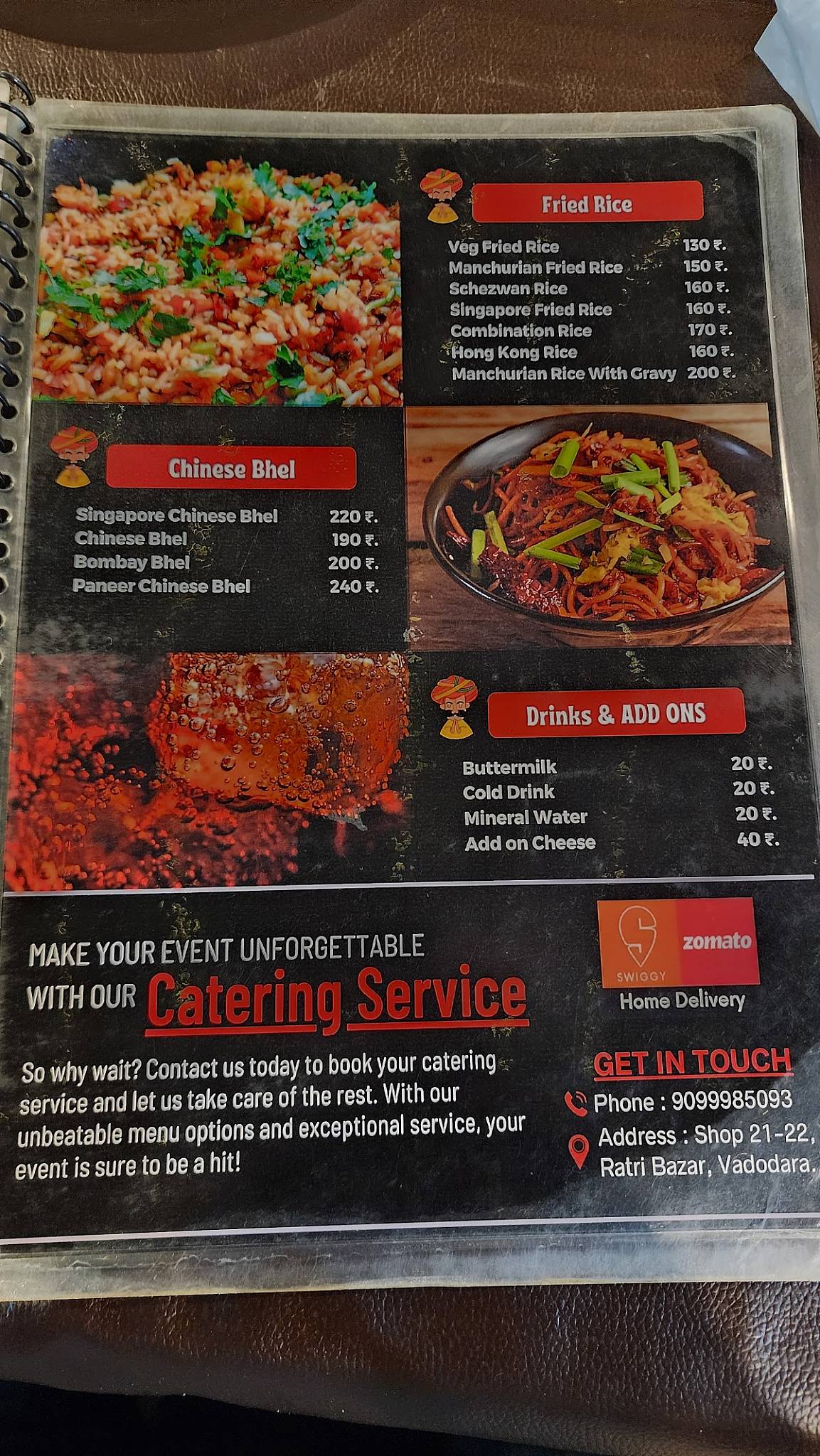 Marwadi Food Corner menu