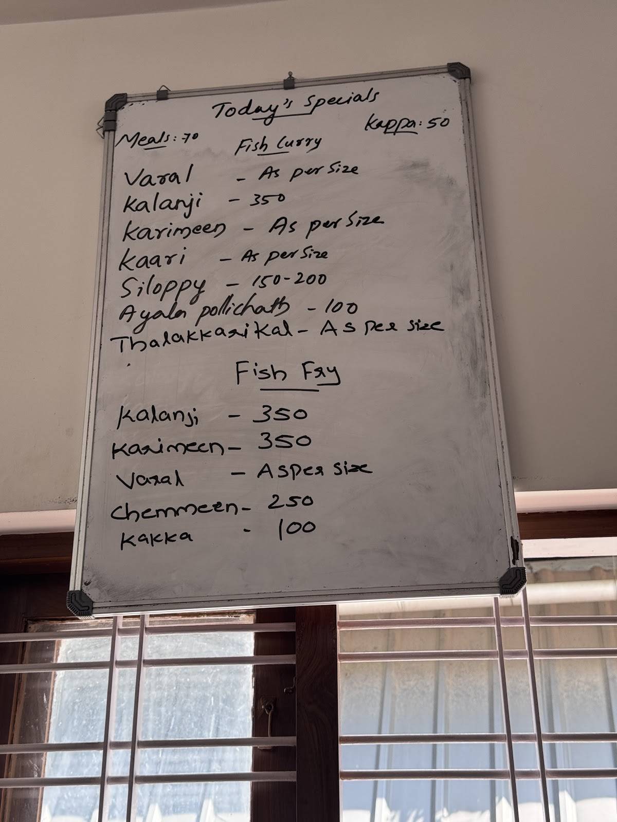 Meeshakkaran Dileepettante Kada menu