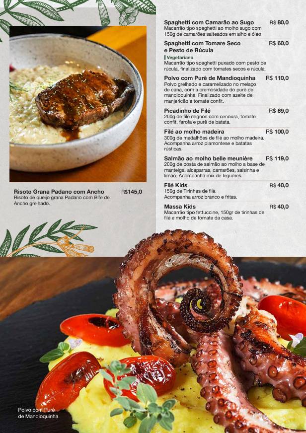 Merak Gastrobar cardápio