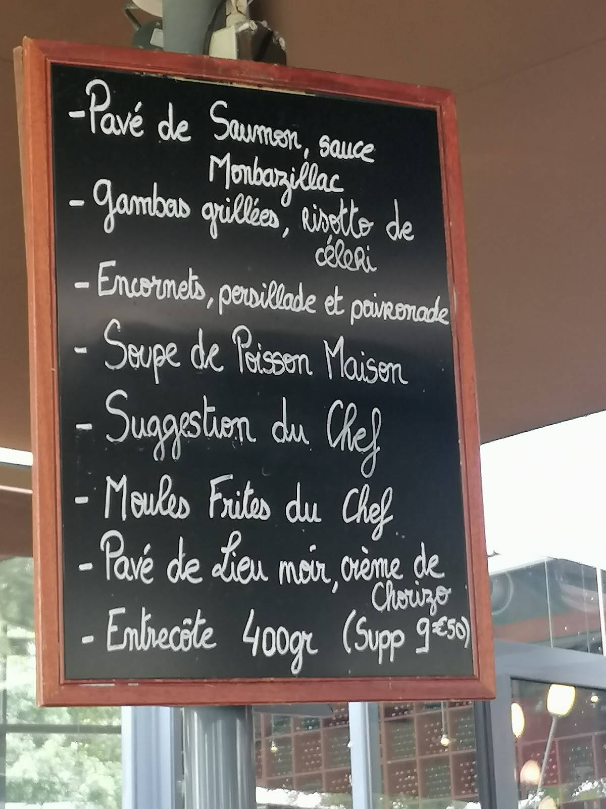 Menu de Merci Bègles