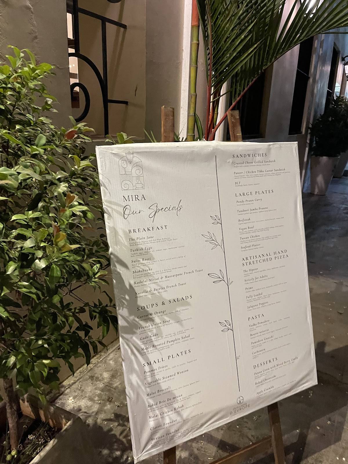 Mira menu