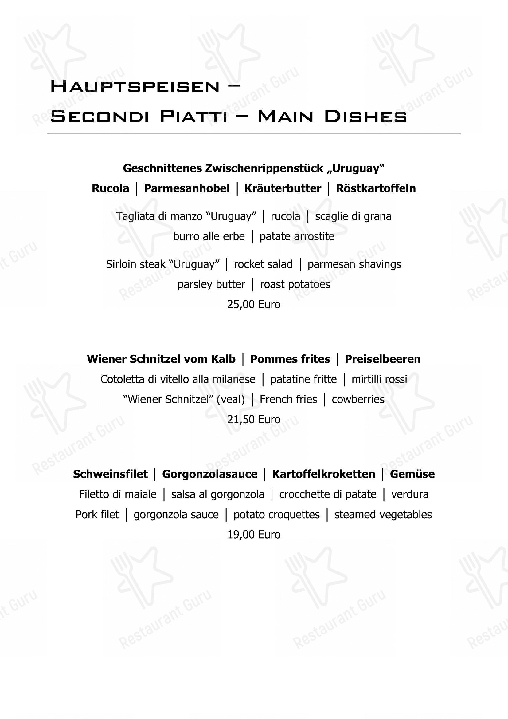 Restaurant Mondschein in Sesto - 菜单