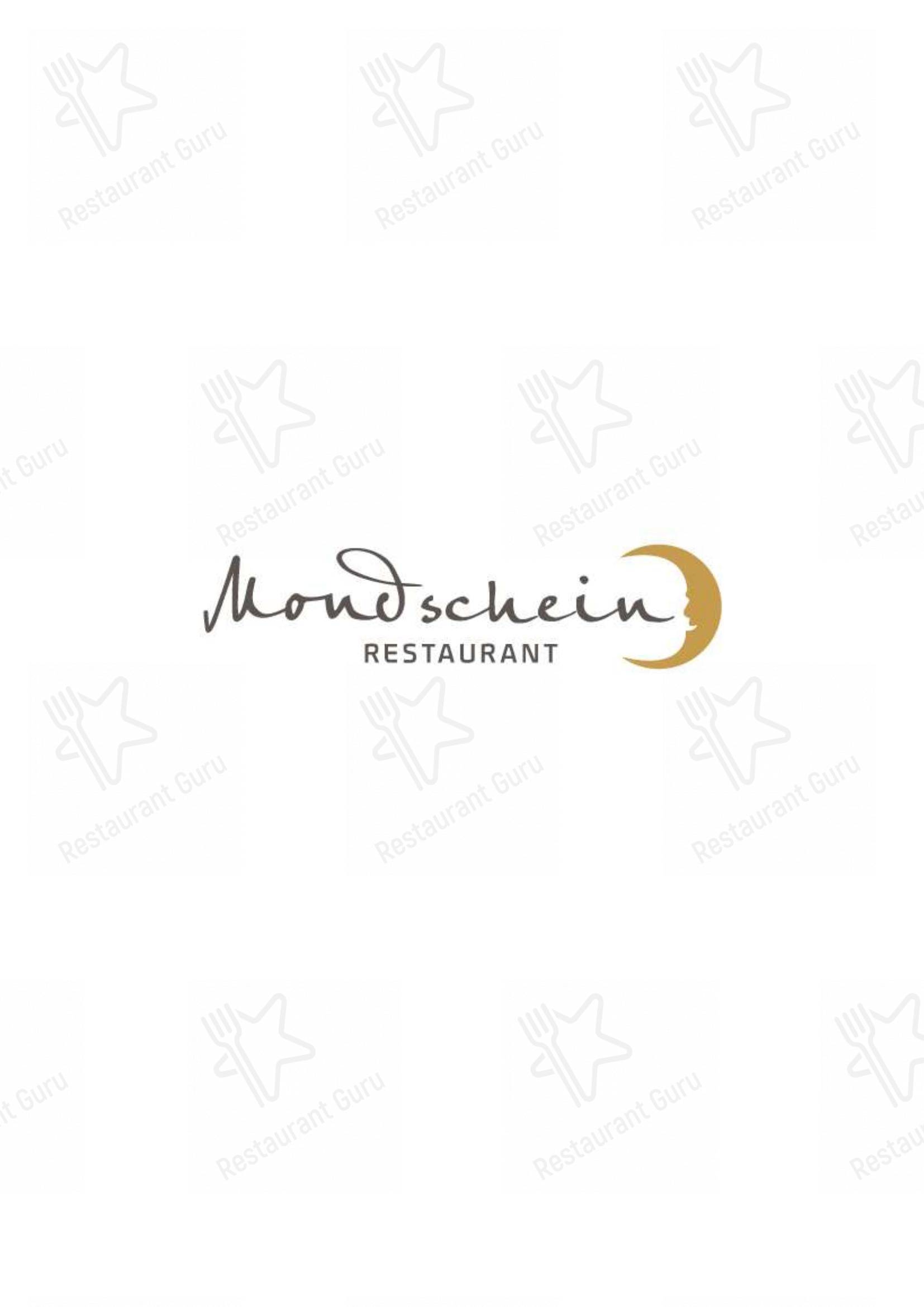 Restaurant Mondschein in Sesto - Menu