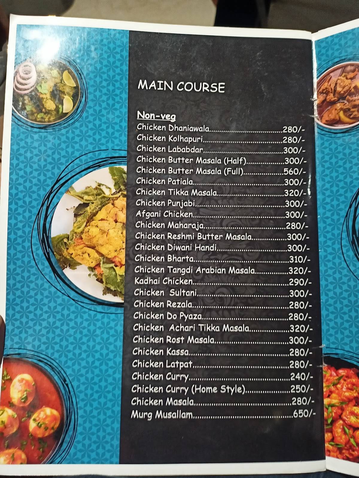 NSO Restro menu