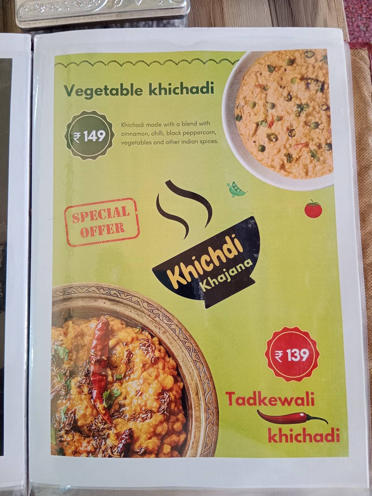 Nagarcha Dabewala menu