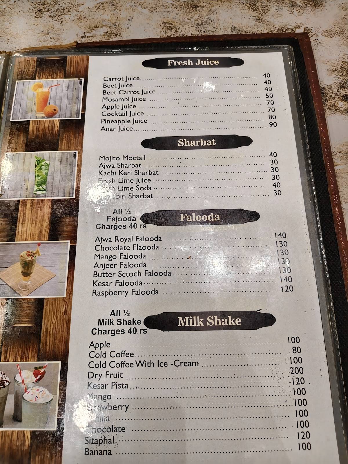 New Ajwa Family Restaurant menu