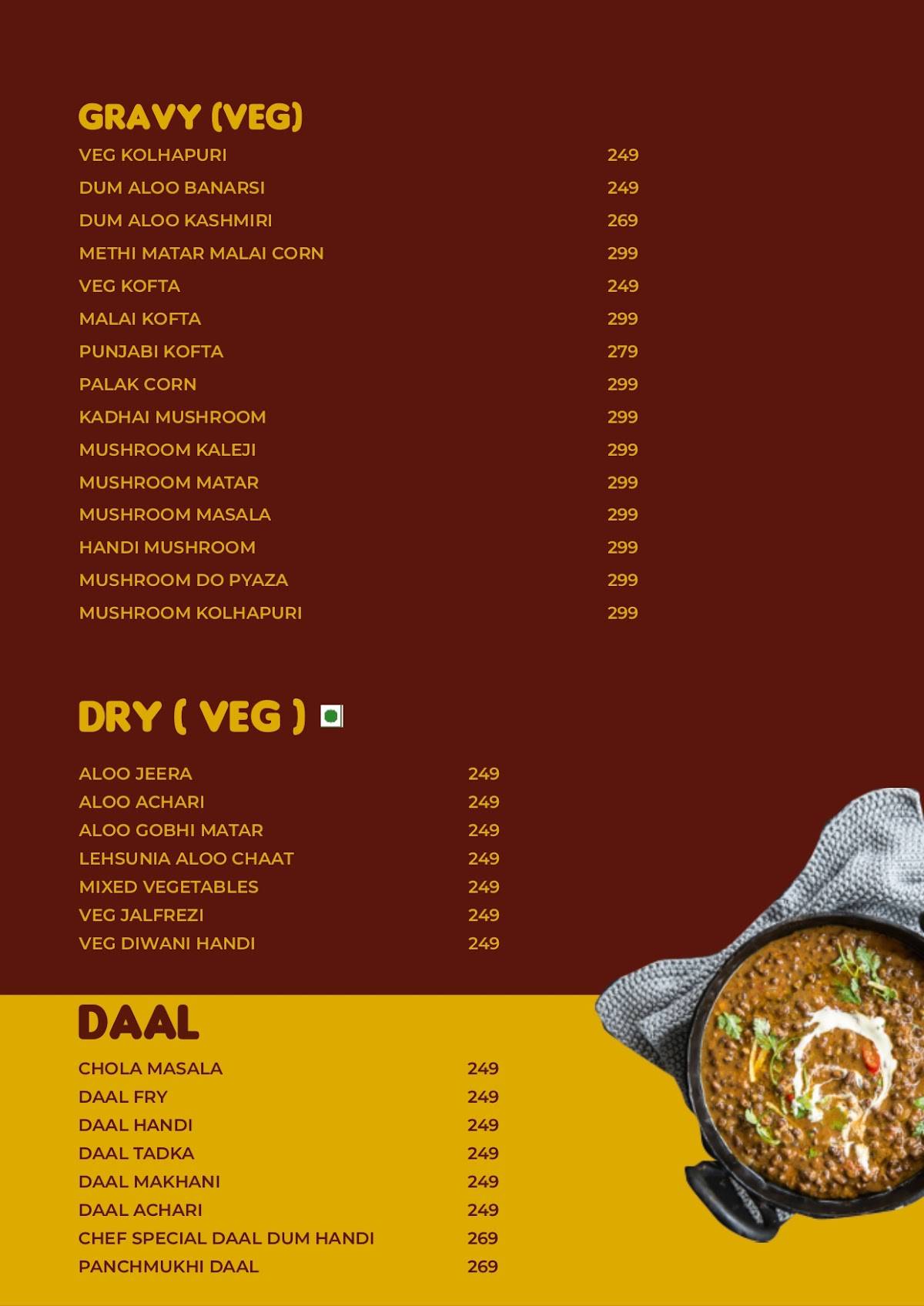 New Lucknow Kitchen menu