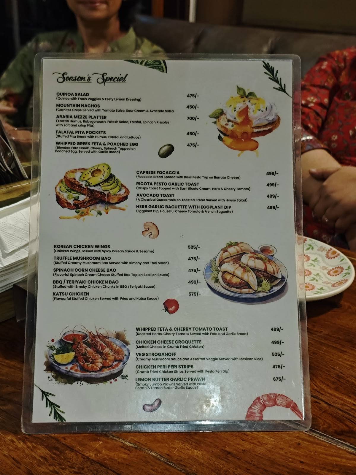 Orchard menu