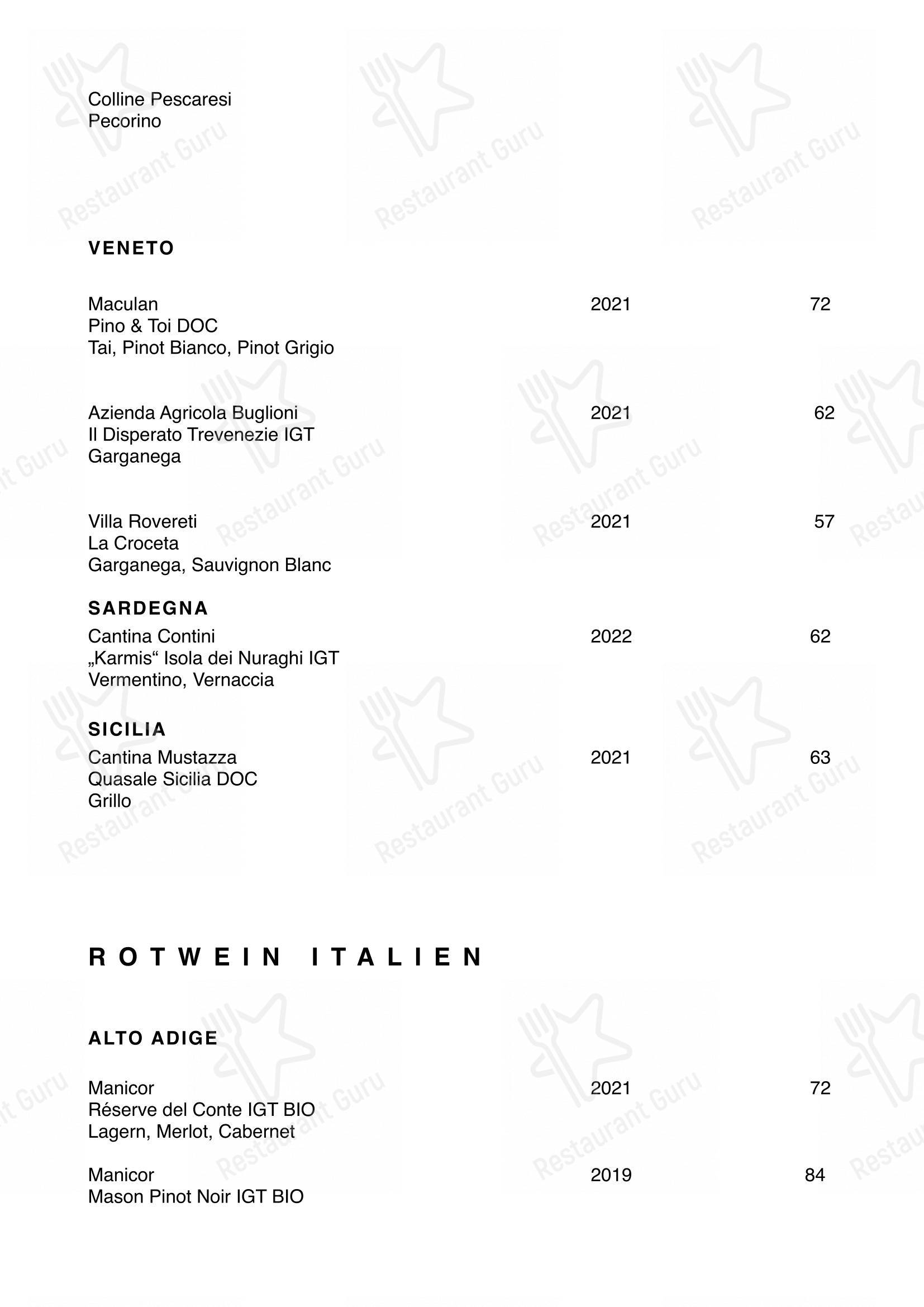 Menu di Restaurant Oxen - pasti e bevande