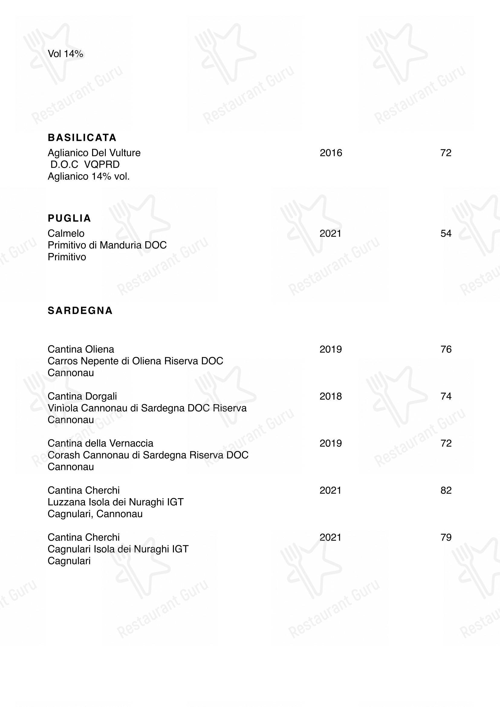 Menu di Restaurant Oxen