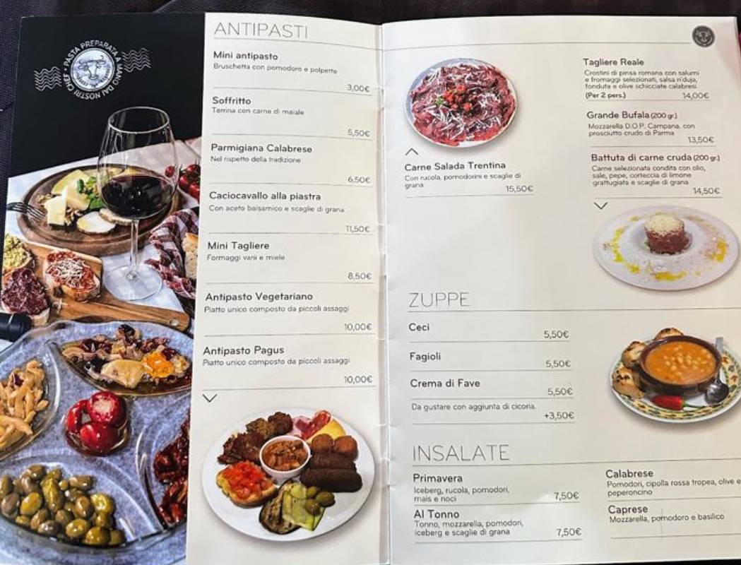 Menu di Pagus 