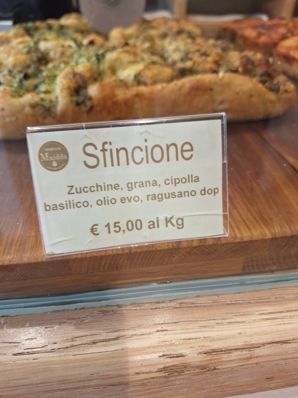 Menu di Panificio Maidda 