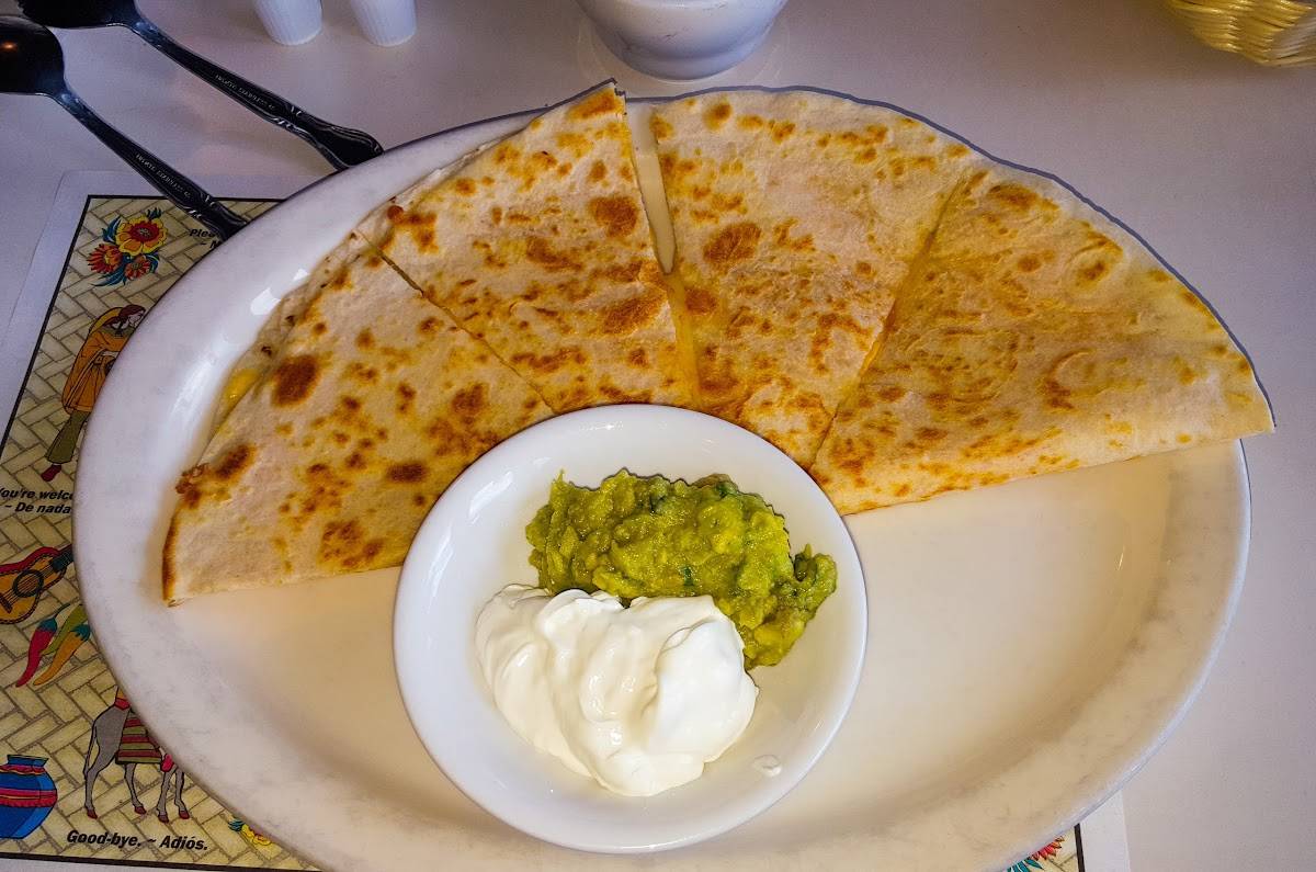 Menu at Pepper Garcia's restaurant, Santa Maria