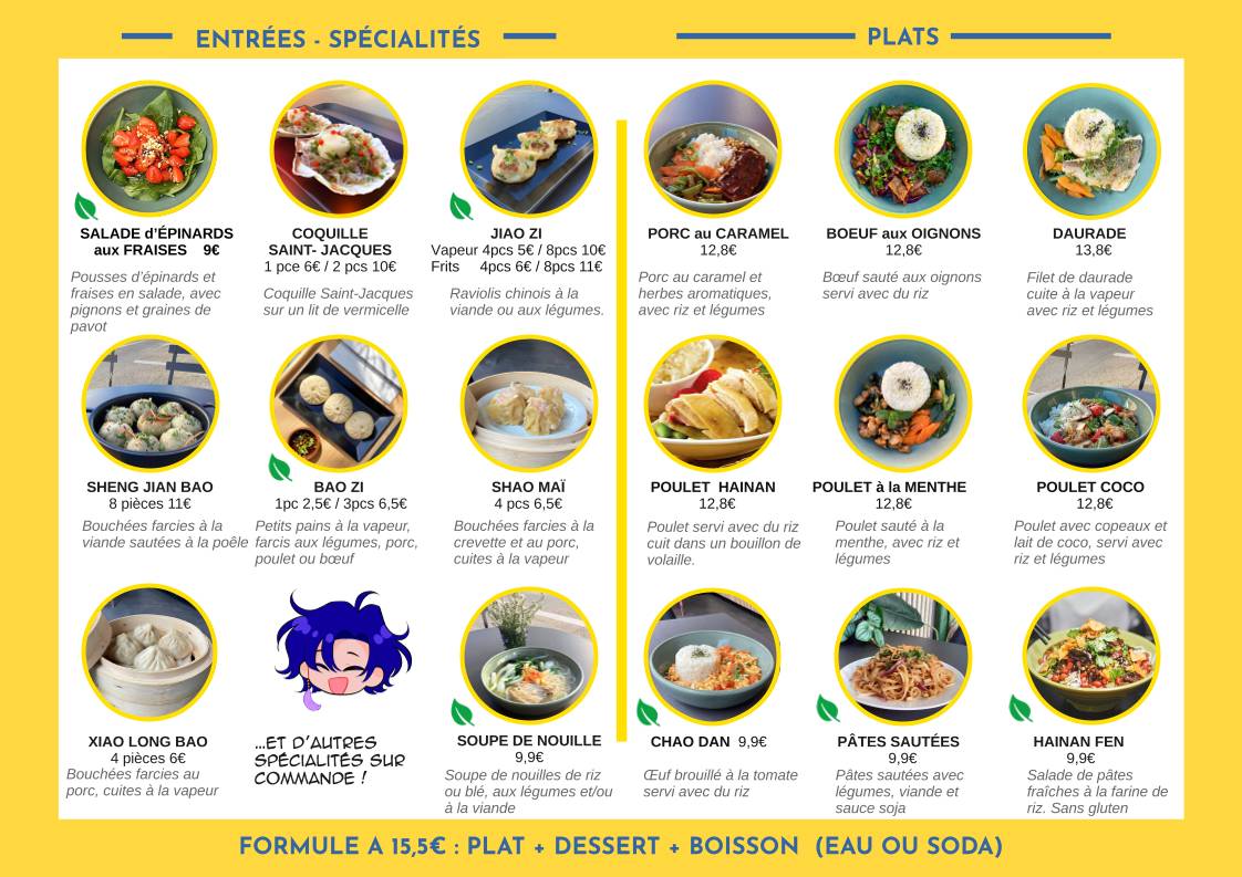 Menu de Petite Hainan