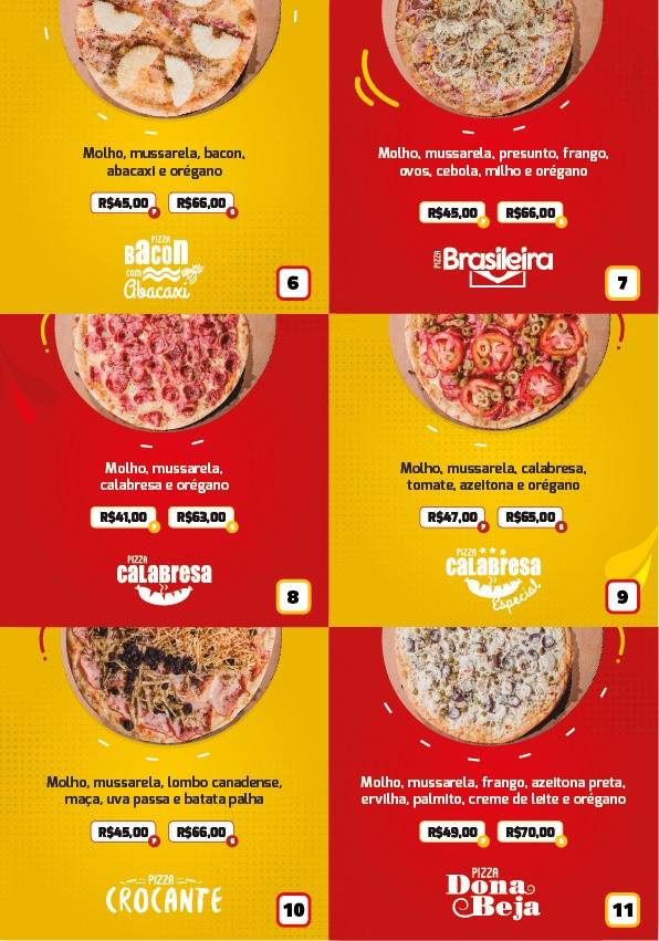 Pizzaria do Dezoito - Pizzaria Delivery em Araxá cardápio