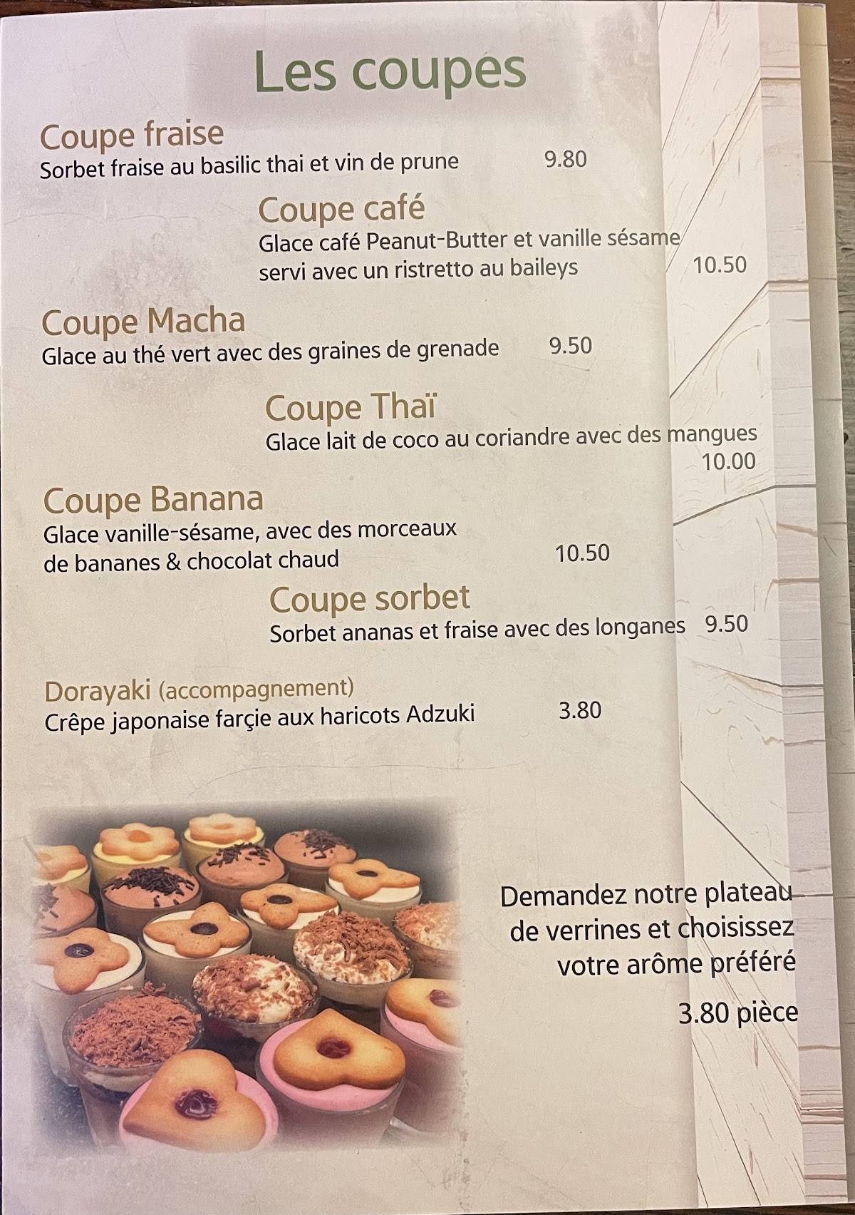 Menu di Restaurant Punkt - Salle Grenette 