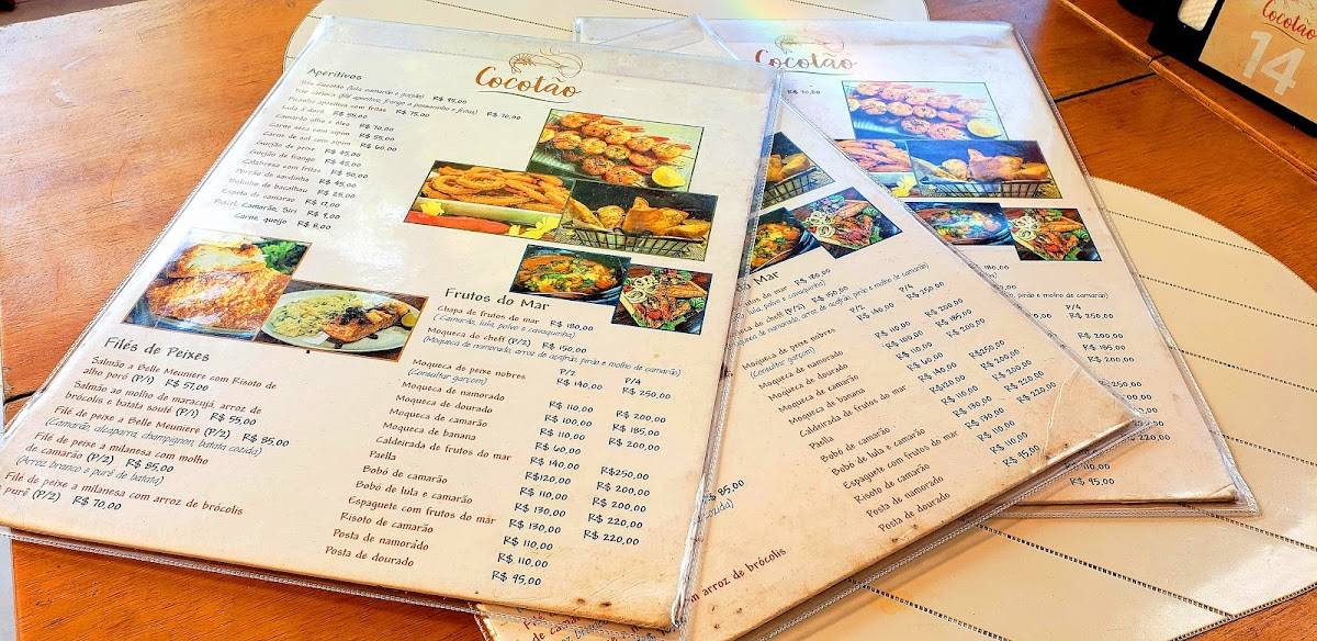 Restaurante Cocotão cardápio