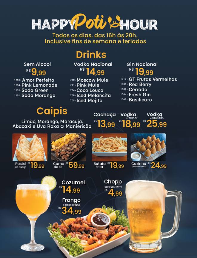 Potiguar Unidade Uberlândia cardápio