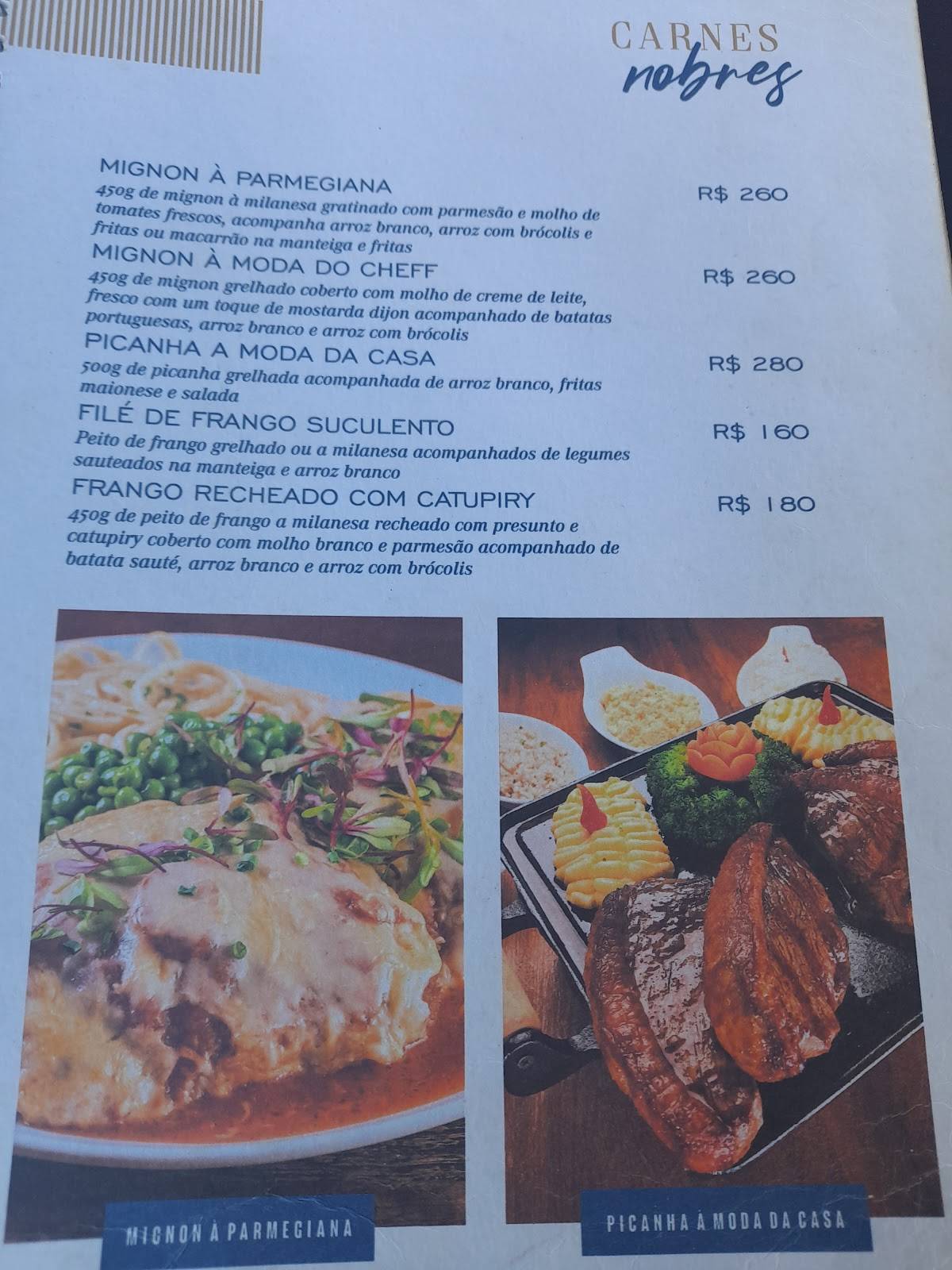 Sabores do Mar - Avenida Atlântica cardápio