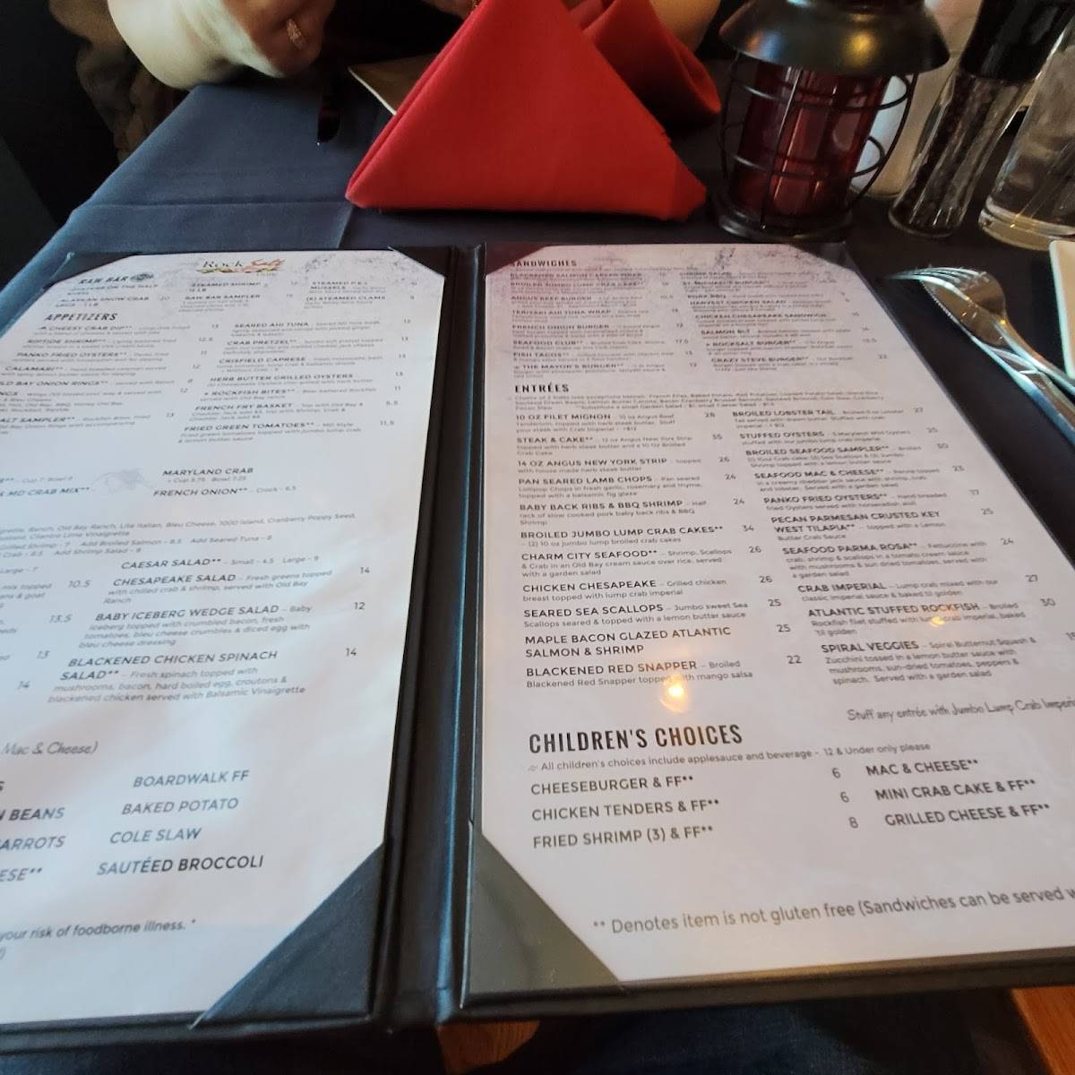 Menu at RockSalt Grille restaurant, Westminster