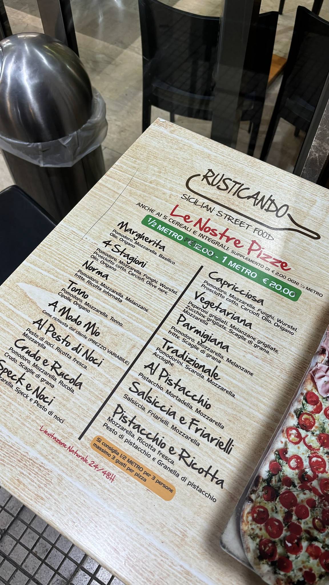 Menu di Rusticando 