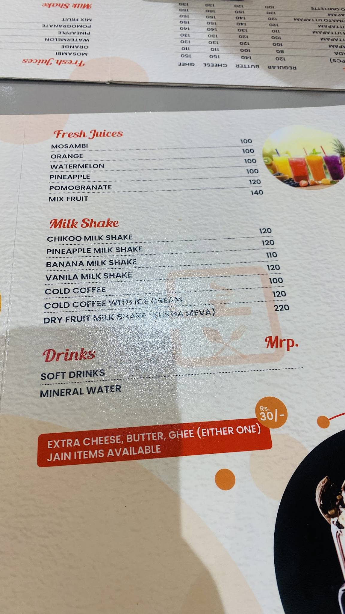 Shree Laksshmi Restaurant - The South Indian Cafe menu