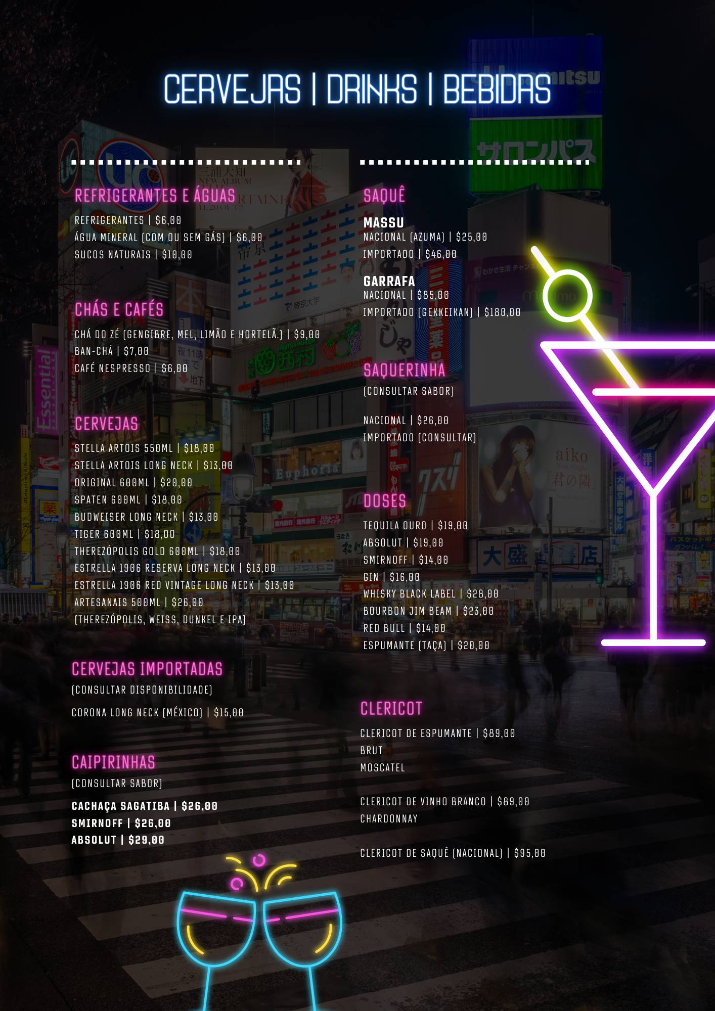 Sambô Sushi cardápio